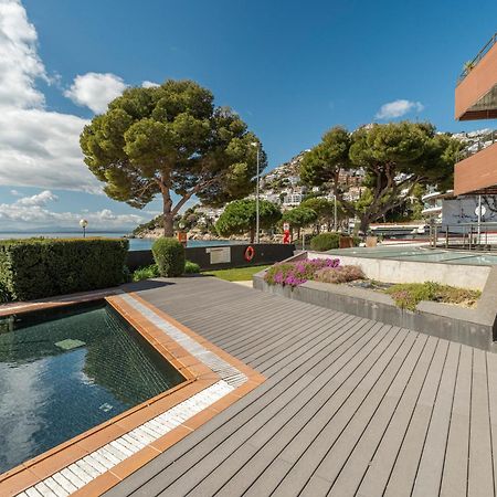 Apartamento Con Gran Terraza Delante Del Mar Rosas Exterior foto