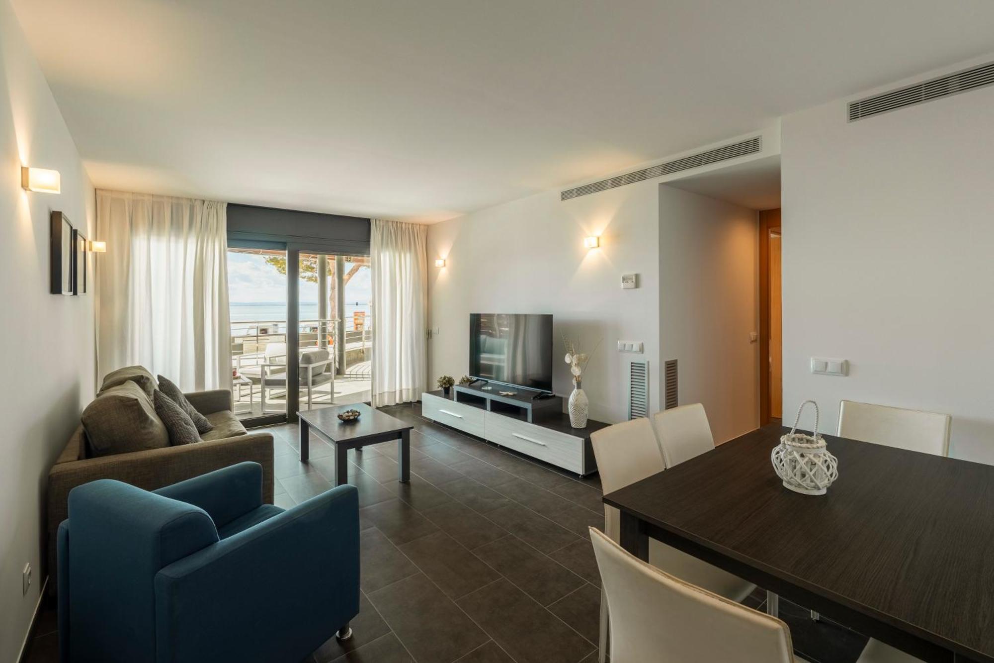 Apartamento Con Gran Terraza Delante Del Mar Rosas Exterior foto