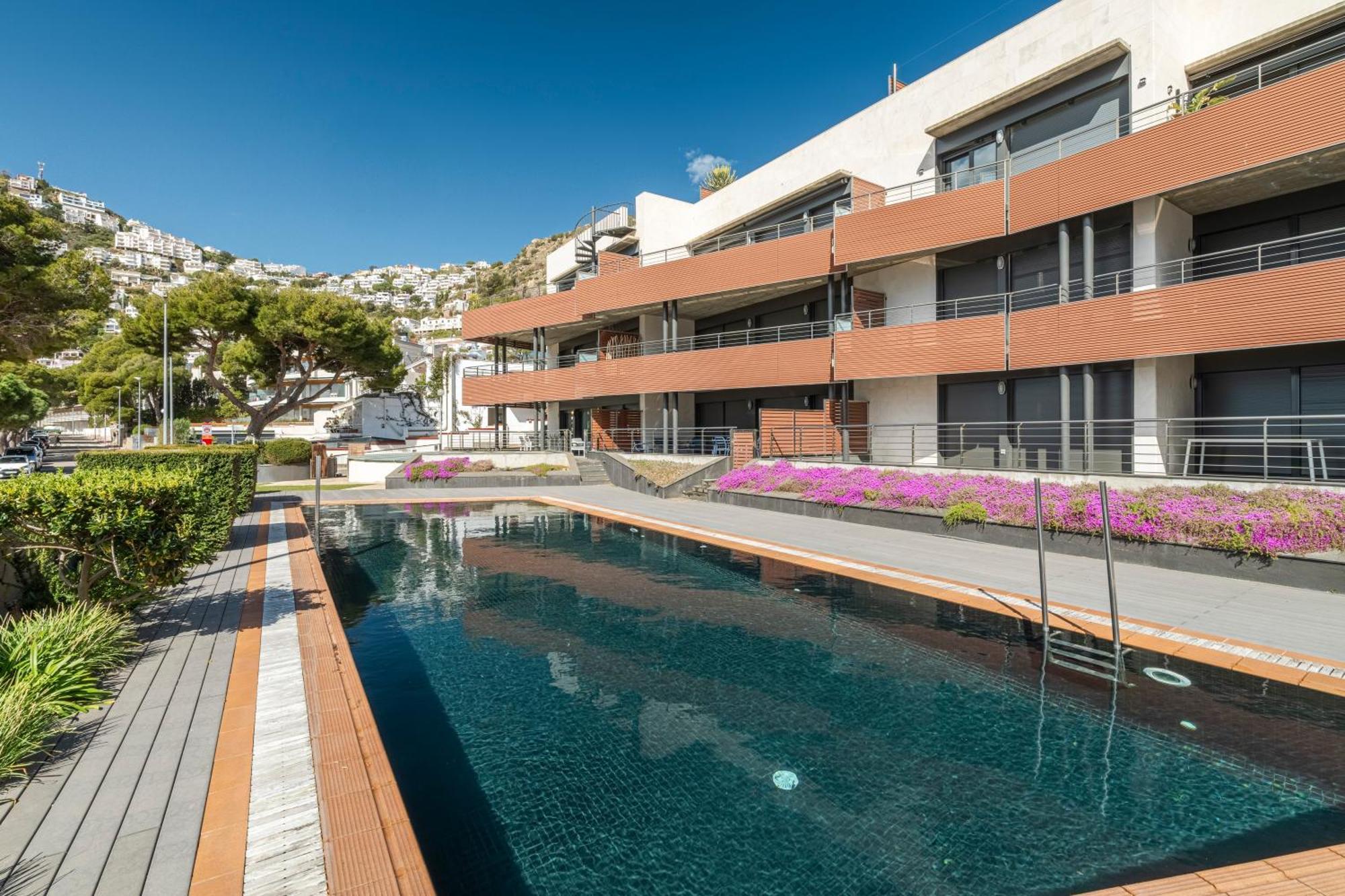 Apartamento Con Gran Terraza Delante Del Mar Rosas Exterior foto
